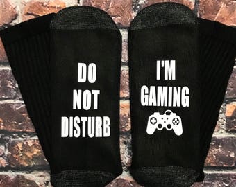Kids Gaming Gift,  Gamers gift socks,  Gamer gift, Do not disturb socks, Gamer Controller, Gift for Dad