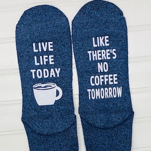 Gifts for Coffee Lover, Coffee Socks, Caffeine, Mom, Mother, Stocking filler, Coffee gift,  women, men