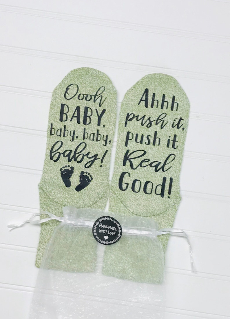 Baby Shower gift Personalized Labor and Delivery Gift labor and delivery socks If you can read this Pregnancy Baby on the way