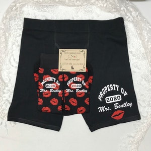 Valentine Gift for him, Personalized Groom, Boxers Husband Gift, Sexy Underwear, Boyfriend Gift, Men's Boxer Briefs, Gift for Him