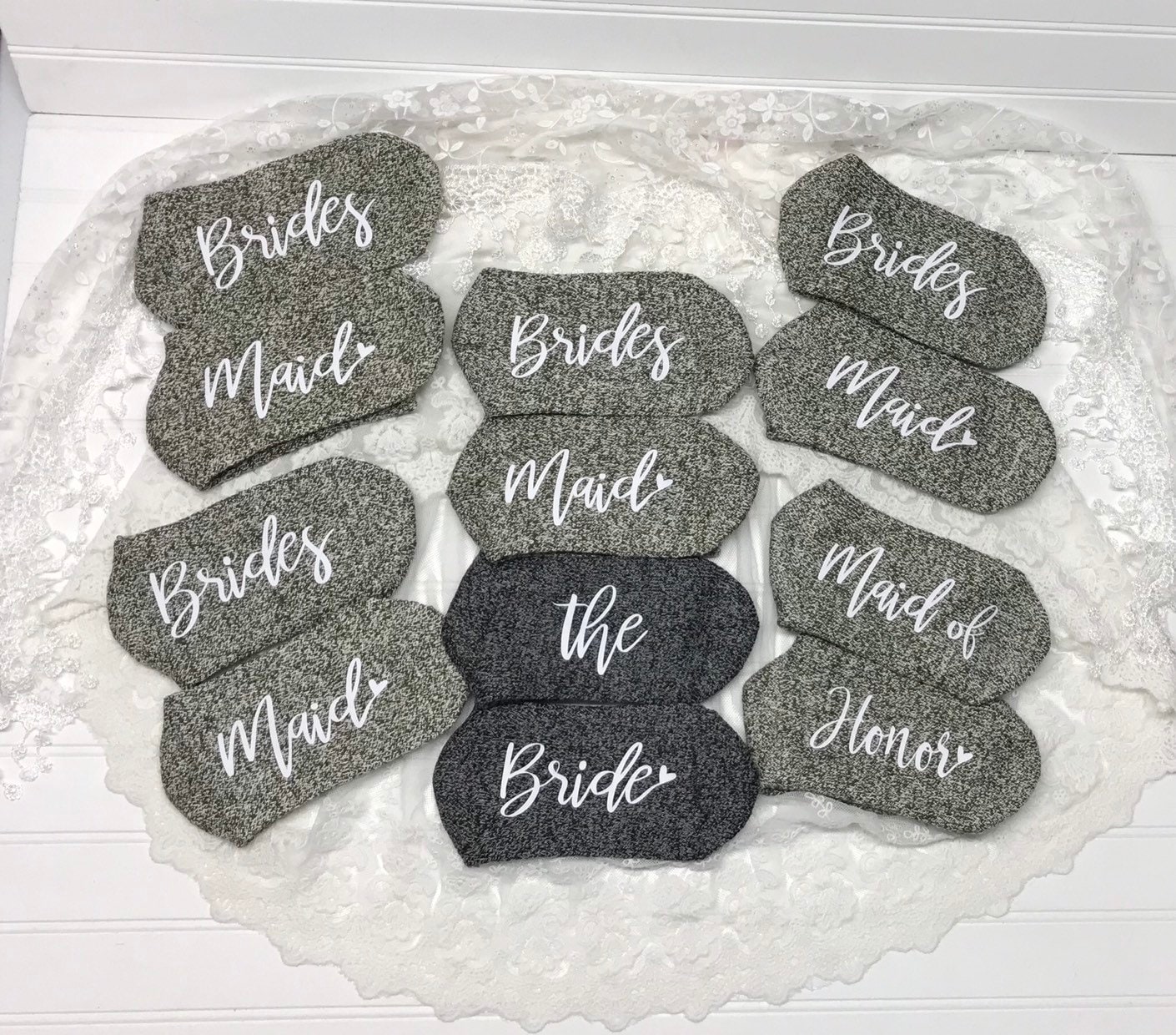 CALZINI DA SPOSA, calzini da damigella d'onore, sposa, calzini da matrimonio, calzini da sposa, regalo per la festa nuziale, matrimonio, madre della sposa, sposo, regalo per damigelle d'onore - Italia