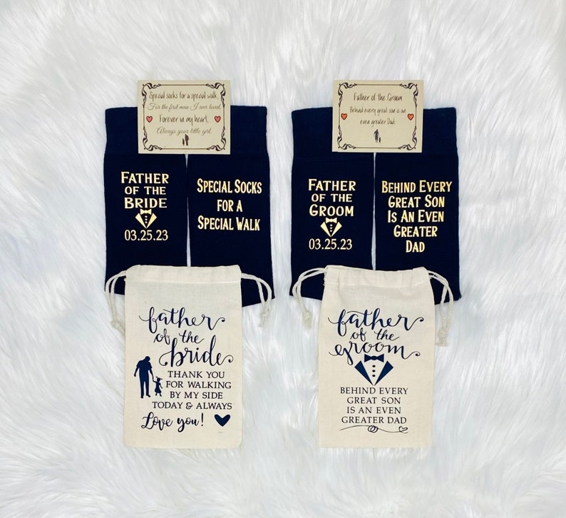 Father of the Bride Gift, Wedding Socks, Father of the Groom, Wedding Party, Groom Gift, Personalized, Custom, Father in Law Gift, Cold Feet