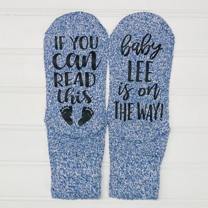 If you can read this, labor and delivery socks, Baby on the way, L&D Gift, Baby Shower gift, Personalized Labor and Delivery Gift Socks