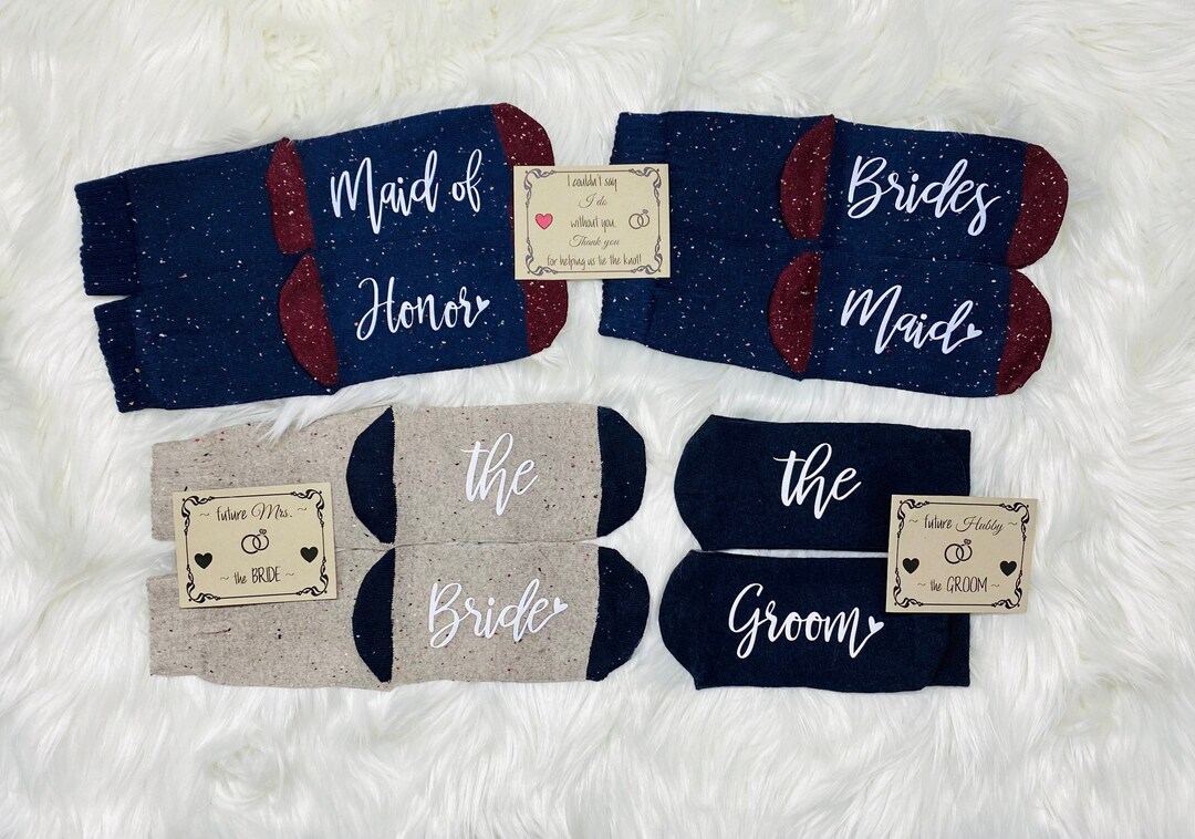 Bridesmaids Gifts Bride Socks Engagement Bride Gifts Etsy