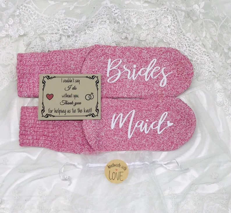 BRIDESMAID GIFTS Bridesmaid Socks Bride Wedding Socks Etsy