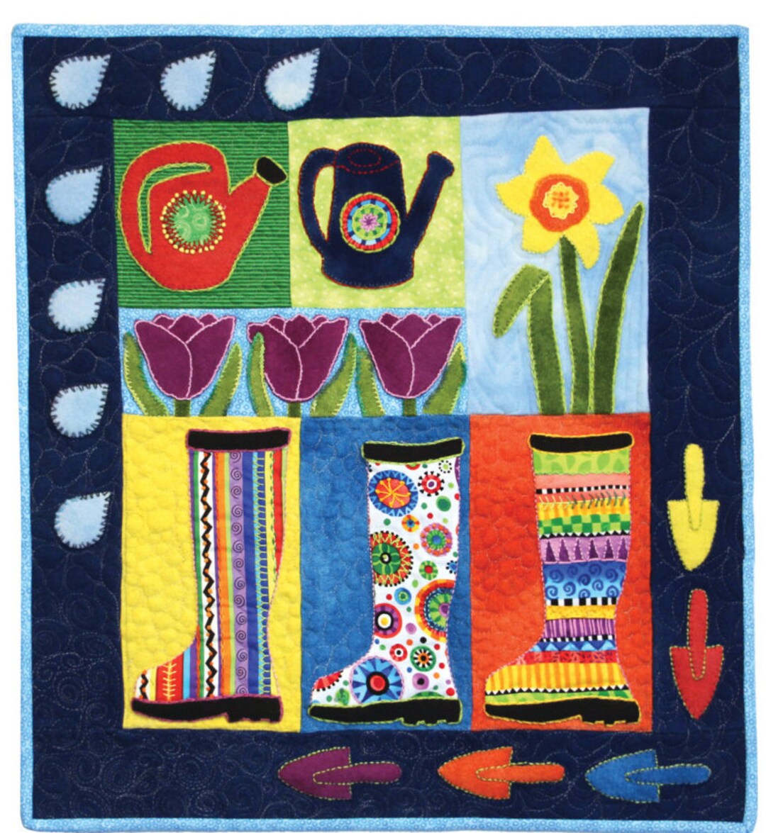 Spring Wool Applique Pattern Etsy