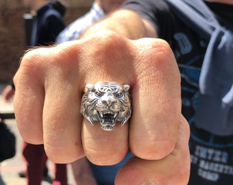 Tiger head ring discount