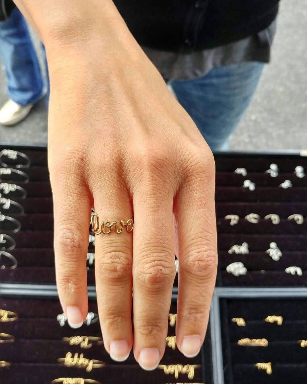 gold love ring