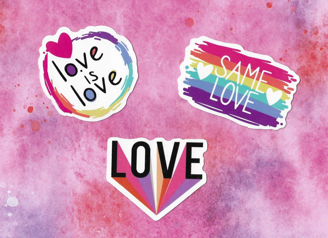 Love Sticker, Same Love Sticker, Love is Love Sticker, Vinyl Waterproof ...