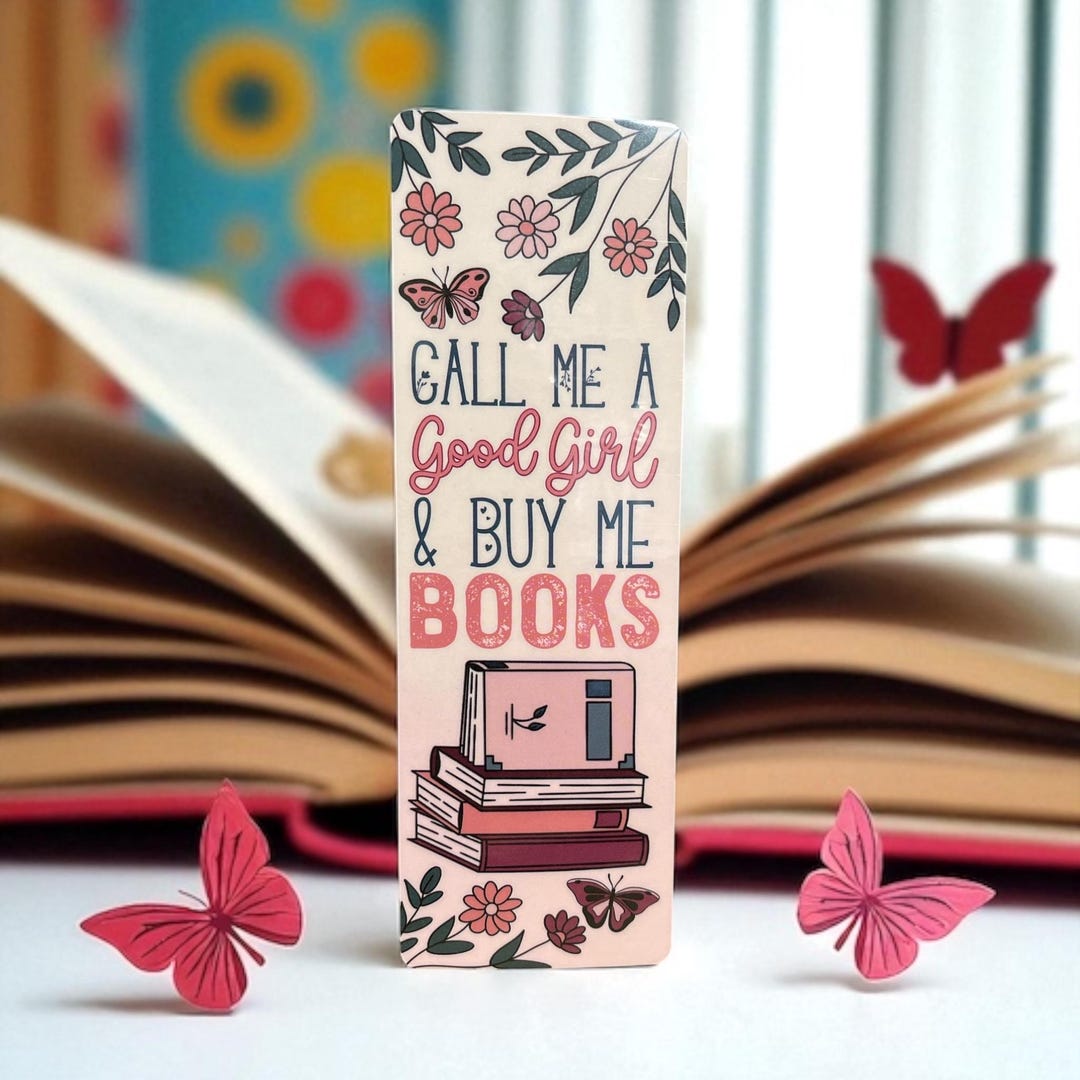 Floral Laminated Bookmark | Pastel Book Lover Gift - Etsy