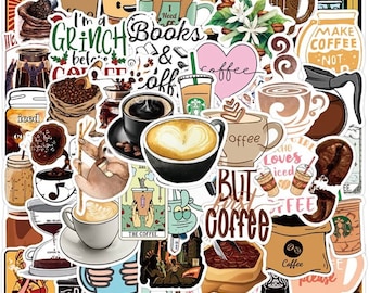 Coffee Stickers, Drink Stickers, Vinyl Stickers, Decal