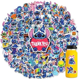 Stitch Sticker Pack | Cartoon stickers | Cute Sticker Pack |  Laptop Decals | Waterproof Stickers | Planner Stickers | 5 Pack