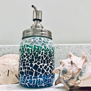 Sea Glass Soap Dispenser