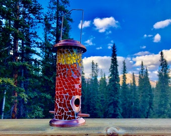 Fall Colors Mosaic Wild Bird Feeder