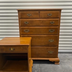 Vintage Ethan Allen Chest - Etsy