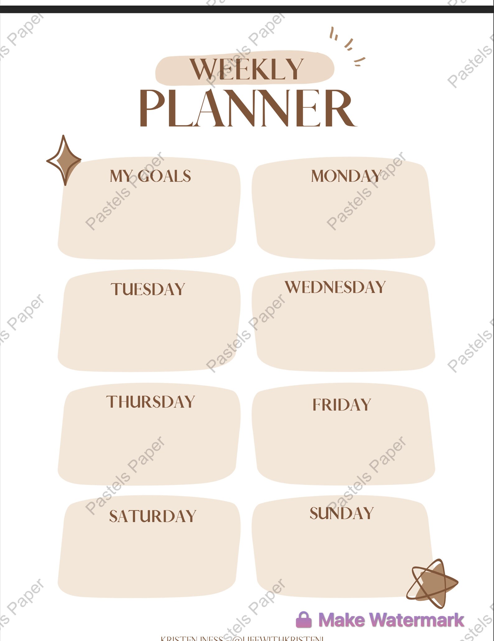 Printable Planner - Etsy