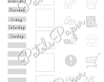 Afdrukbare plannerstickers