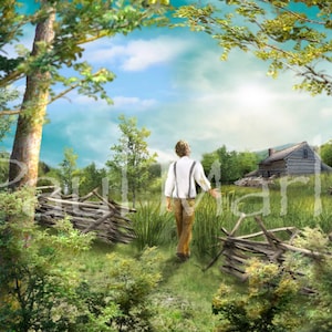 Joseph Smith Printable - Sacred Grove - LDS Art - Restoration - Digital Art - Instant Download