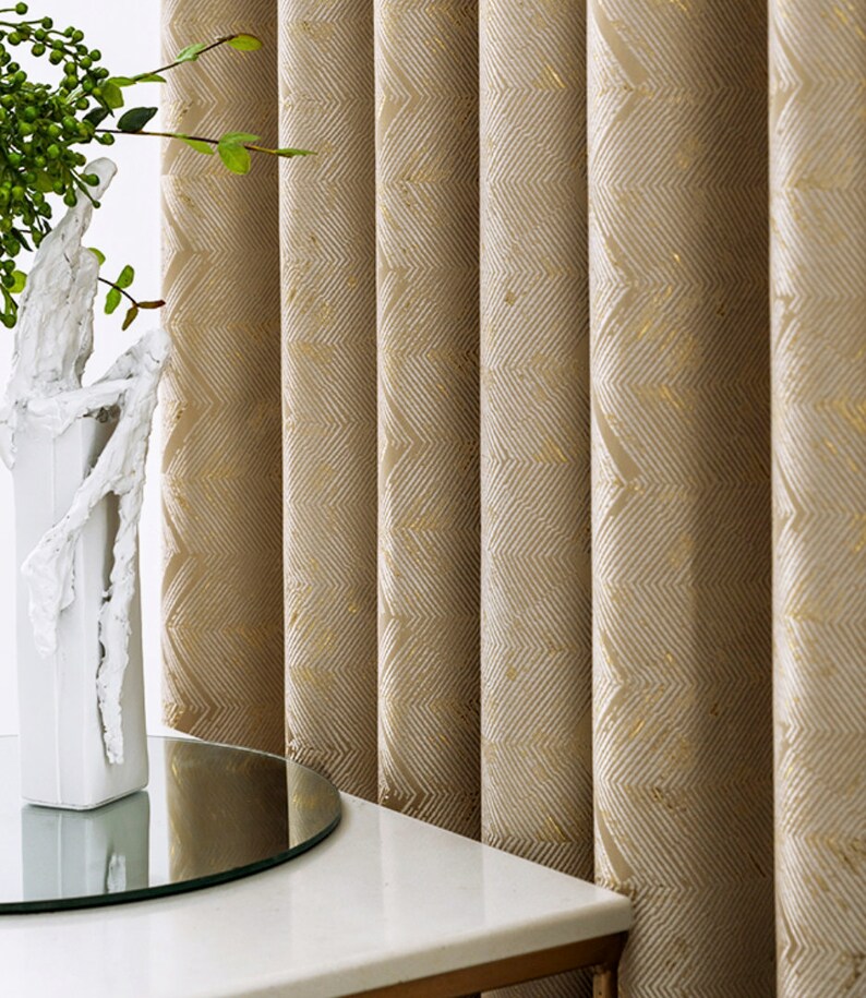 5 Color Extra Long Custom Made Drapes Luxury Drapery Gold Etsy