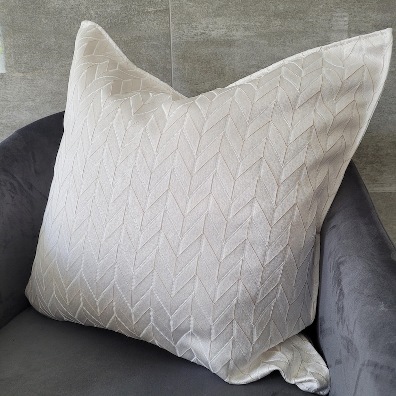 Custom Pair Curtain embossed v chevron pattern herringbone Ivory cream Curtain Pattern blackout Drapery kid bedroom luxury royal home decor image 9