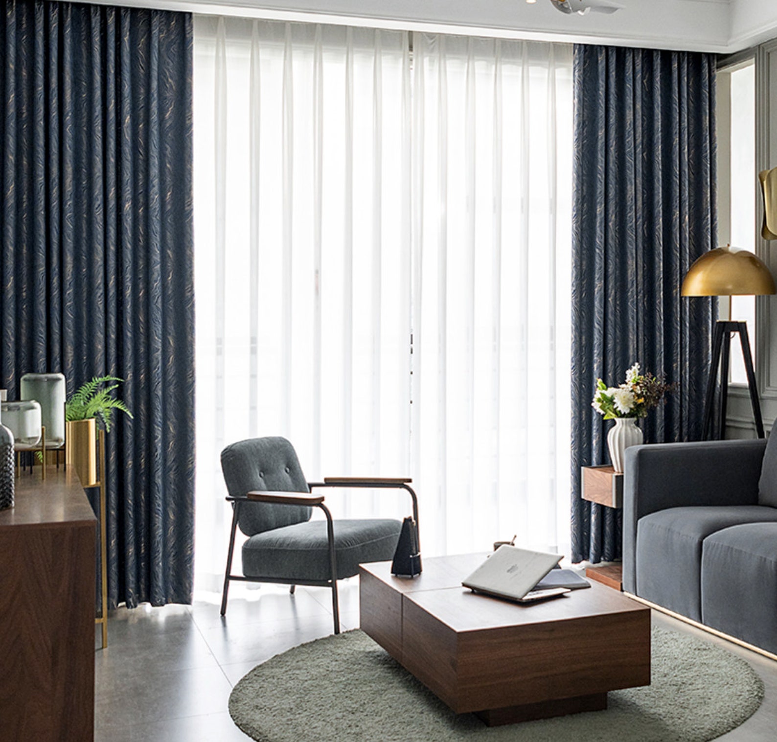 Pair of Custom Made Curtain Decorative Drape Light Gold Cream Etsy