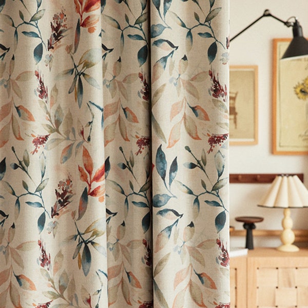 Blackout Curtains Custom Floral Etsy