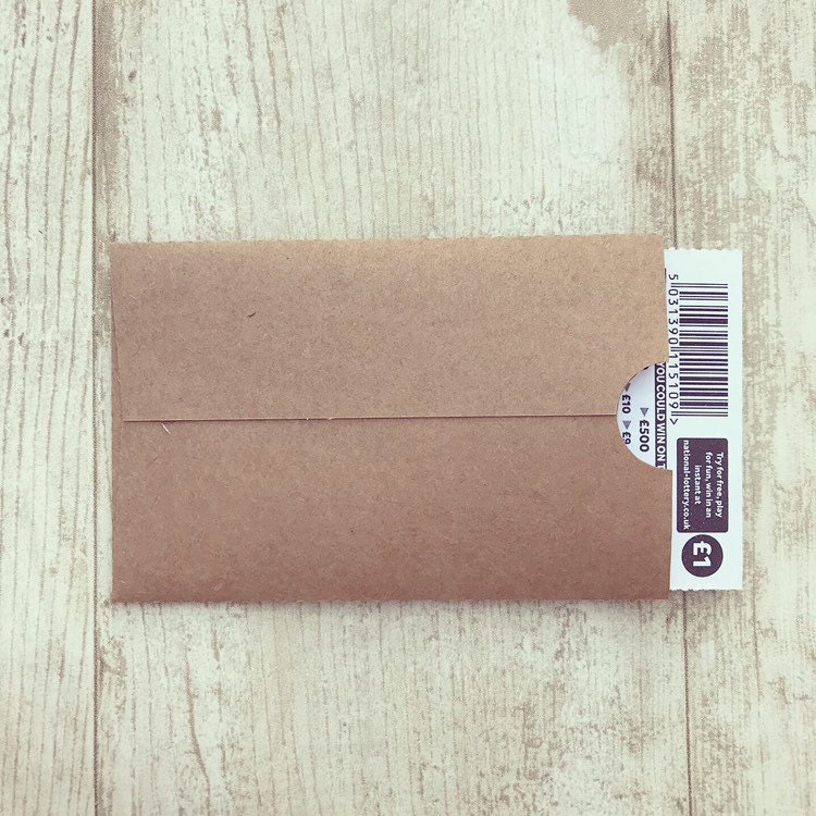 Scratch Card Holder Lottery Ticket Holder Lucky in Love Etsy UK