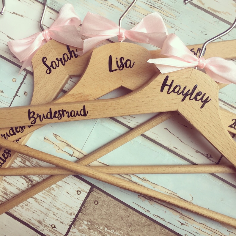 Personalised wedding coat hanger - wedding dress hanger, bridal hanger 