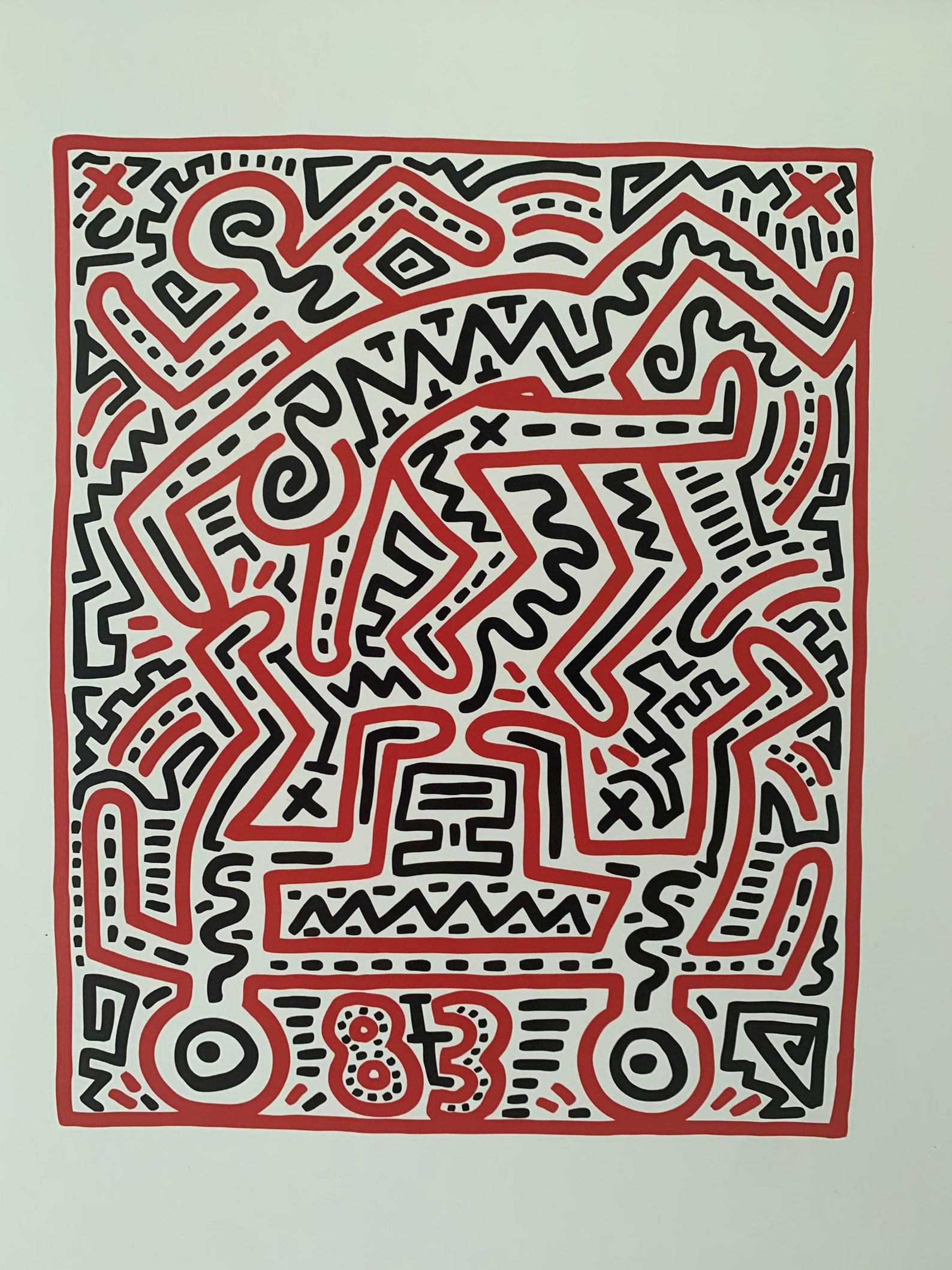 Keith Haring Original Estate Approved Museum Issued Fine Art Etsy