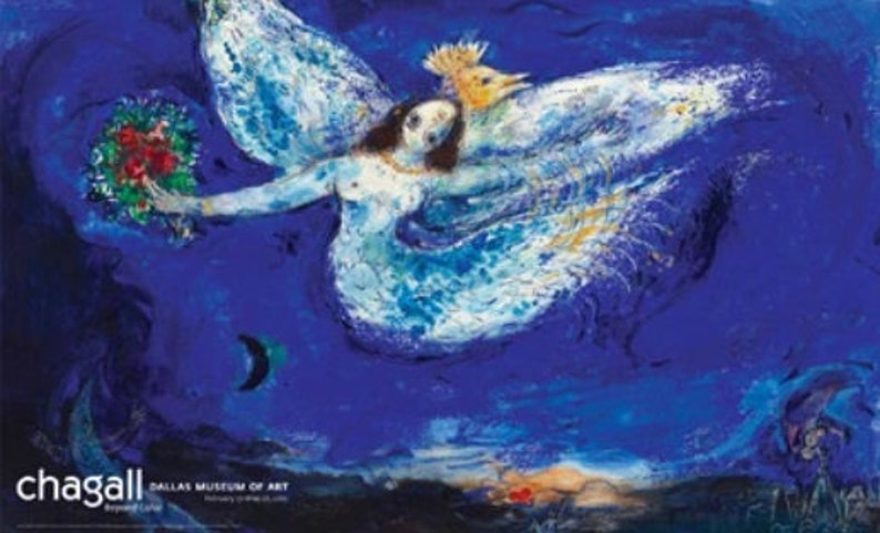 Marc Chagall Original Exhibition Poster From Retrospective Show in the ...