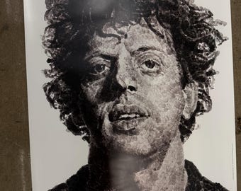 Vintage Exhibition Poster Original Chuck Close Selfportrait for Jazz Festival