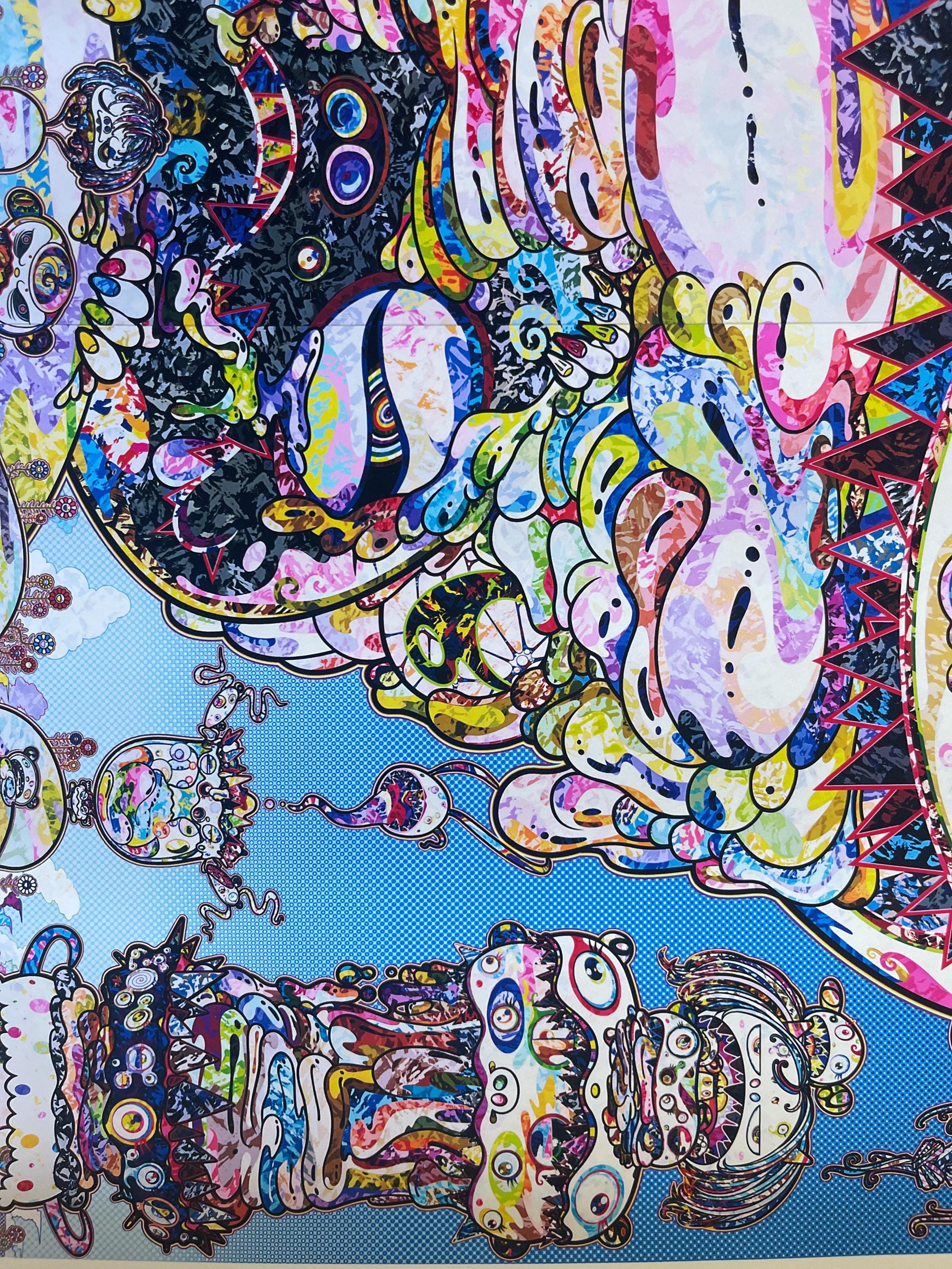 Takashi Murakami Exhibition Poster: Japanese Pop Art, Colorful