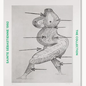 Louise Bourgeois Original 1992 Vintage Exhibition Poster for Contemporary Art Show in Europe