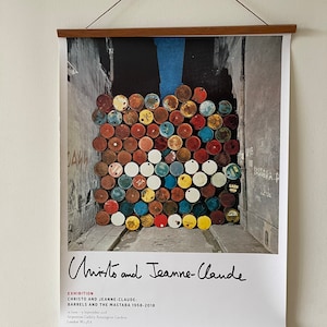 Original Christo and Jeanne-Claude Exhibition Poster from show in London