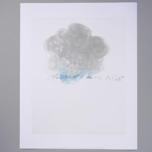 Cy Twombly Original Exhibition Poster from US Art Museum Institution Gift to Art Lover Fine Art Collector Abstract Contemporary Art Print