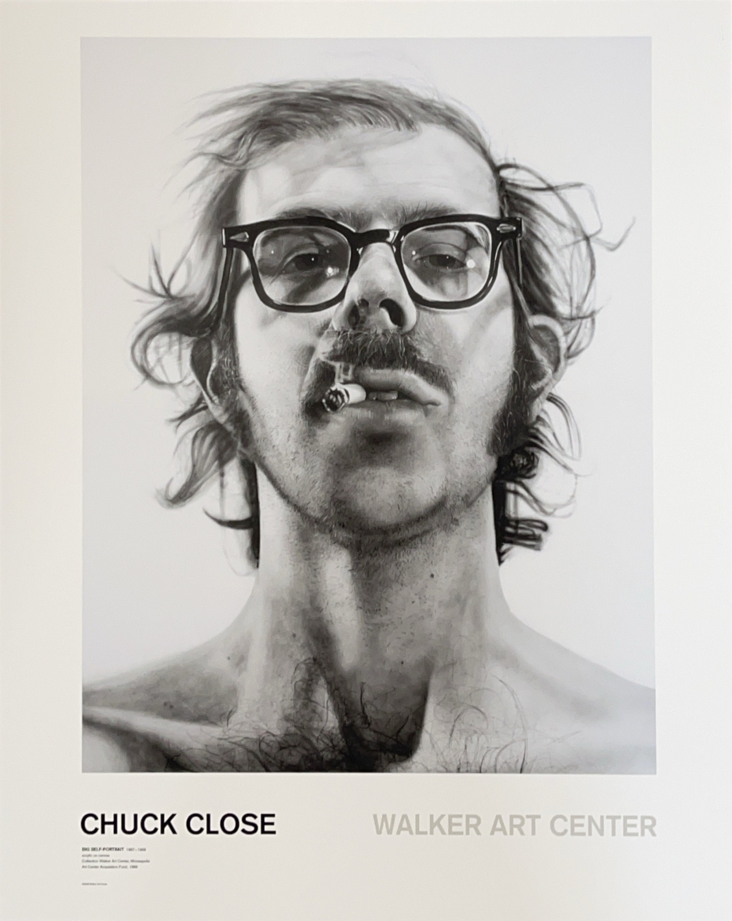 Chuck Close Self-portrait Original Contemporary Fine Art