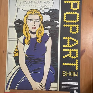 【新品】アメリカンポップアート 展　鏡の中の少女　ロイリキテンスタイン ポスター リキテンスタイン アートポスター-鏡に映る少女1963年(300×300mm