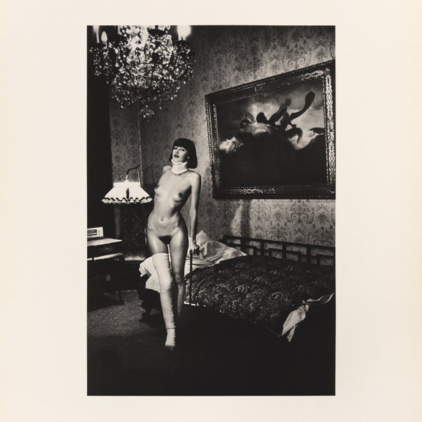 Vintage Exhibition Poster Original for Helmut Newton 1978 from New York Publisher
