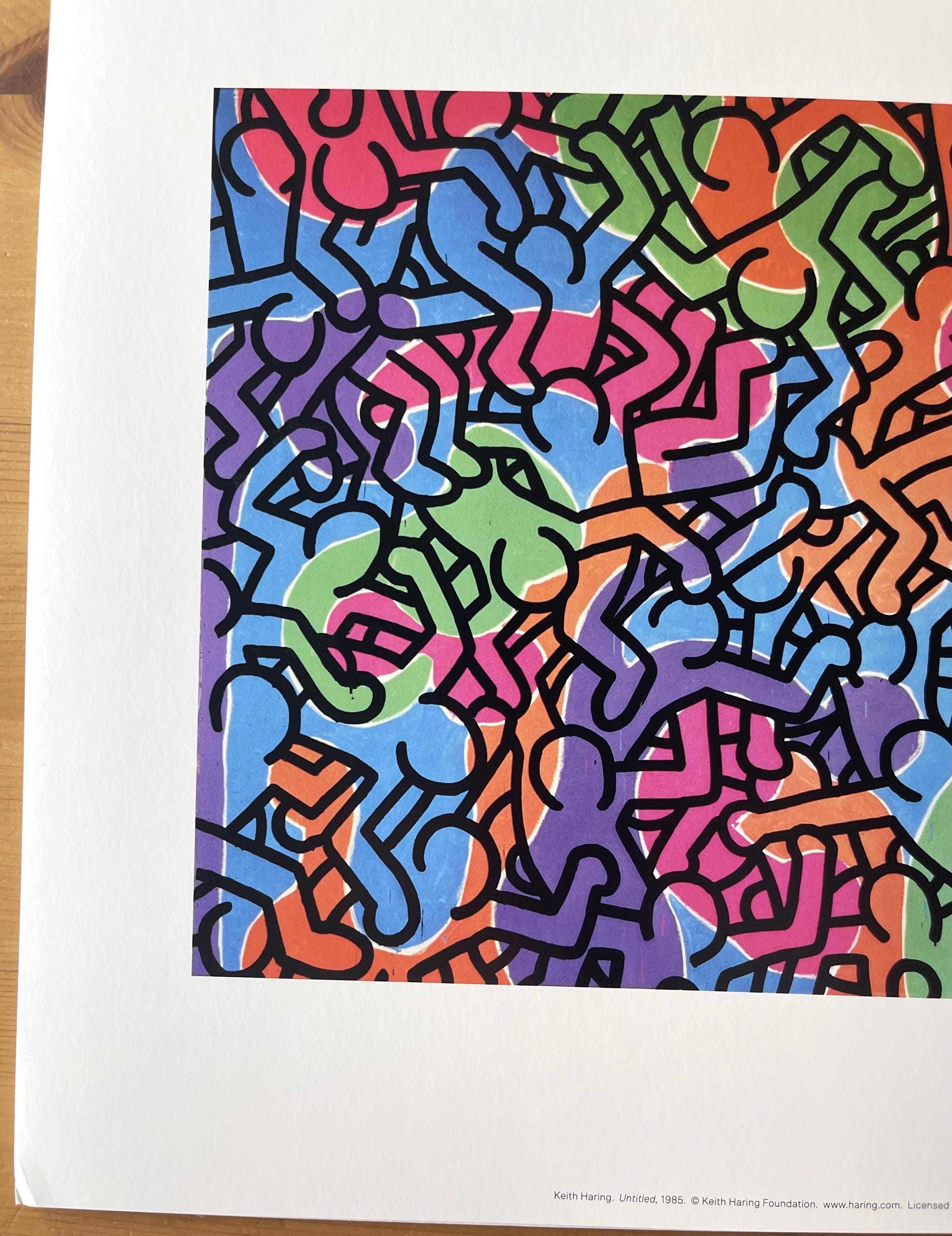 キース・ヘリング「ラブ・ソサエティ」ポップアートプリント（11x14