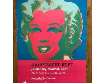 バスキア＆ウォーホル 1985年 共同展示 オリジナル広告ページ