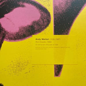 Louise Lawler Original Exhibition Poster from Germany Show feat. Andy Warhol Cows Artwork
