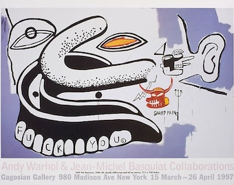 ウォーホル「バスキア」ボクシングポスター：1985年トニー・シャフ
