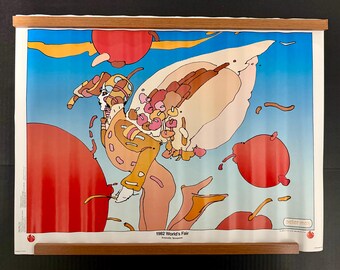 Peter Max 60's Era GE Analog Wall Clock, P Max's Artistic Eye