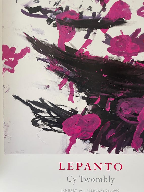 サイ・トゥオンブリー オリジナル展覧会 現代美術ポスター - Etsy 日本