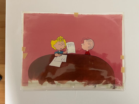 Vintage Original Production Cel from Peanuts TV Show