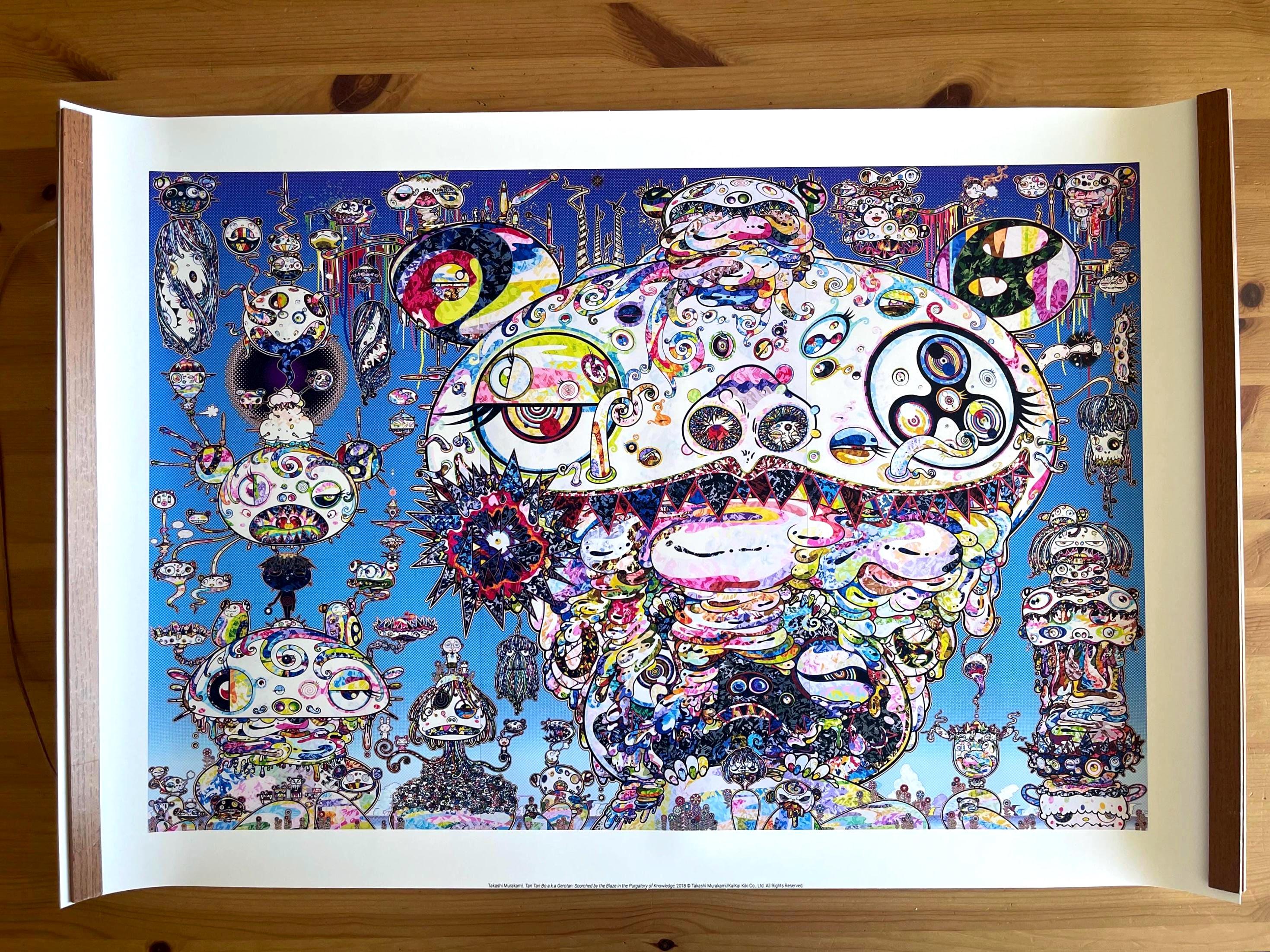 Takashi Murakami Exhibition Poster: Japanese Pop Art, Colorful