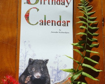 The Australian Birthday Calendar by Jennifer Richardson