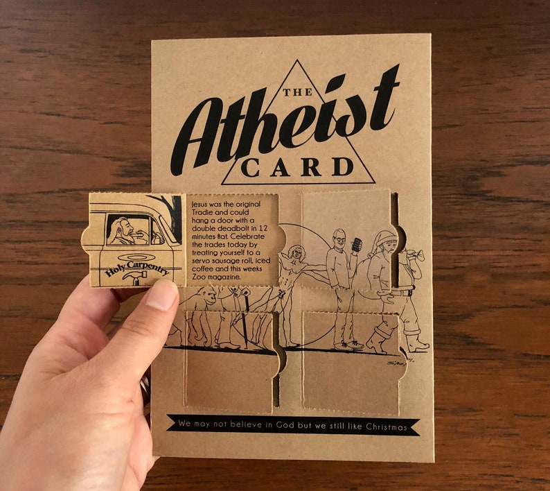Atheist Advent Calendar Christmas Card with Envelope Etsy