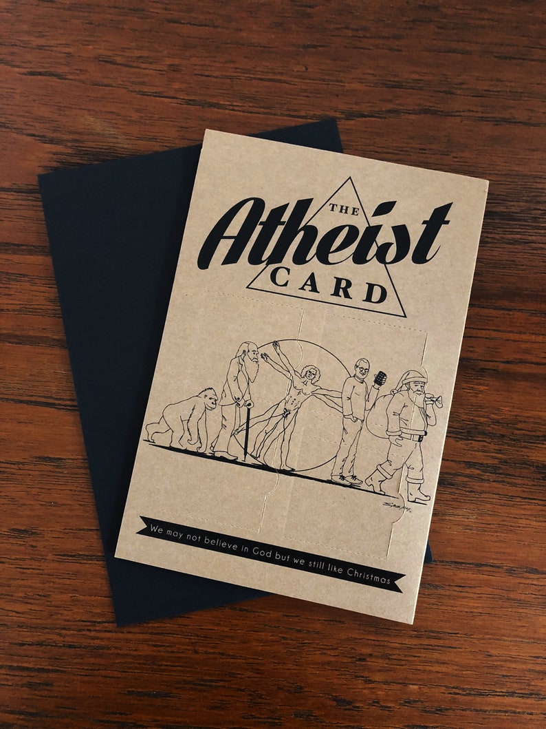 Atheist Advent Calendar Christmas Card with Envelope Etsy