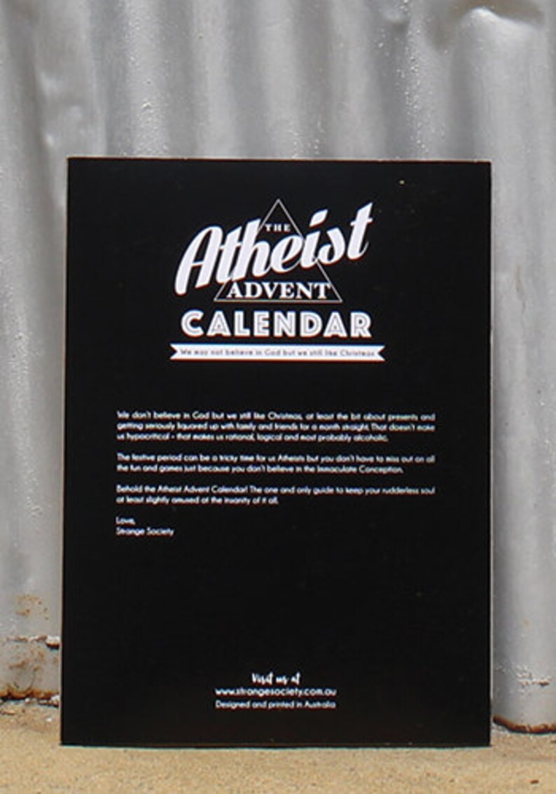 Atheist Advent Calendar Etsy